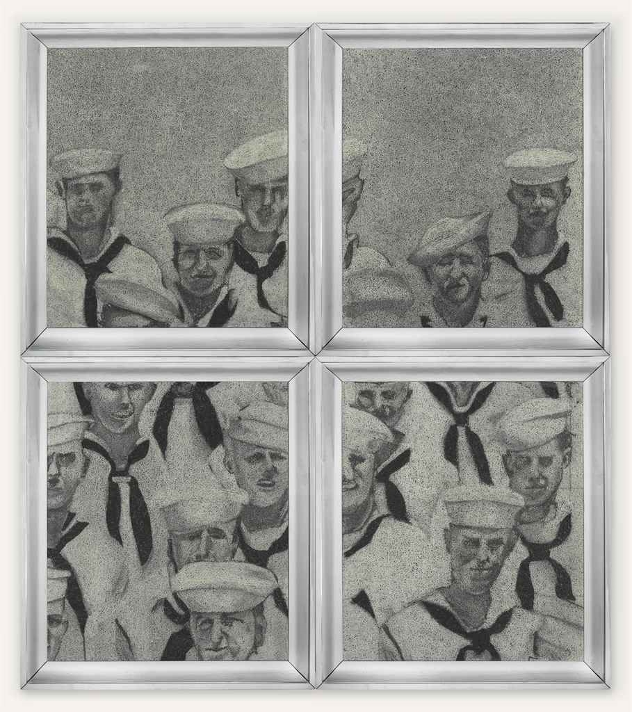 Artwork by Richard Artschwager, Sailors, Made of acrylic on celotex in artist's frames