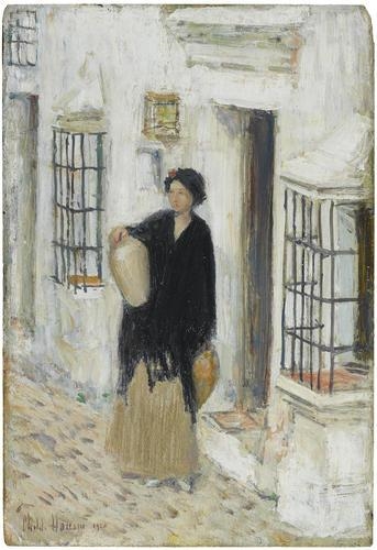 Woman in a Doorway by Childe Hassam, 1910