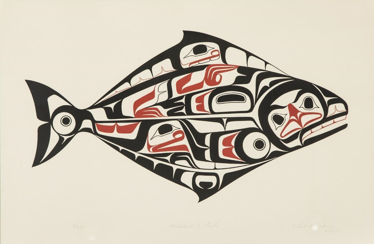 Robert Jackson Halibut and Eagle (1979) MutualArt