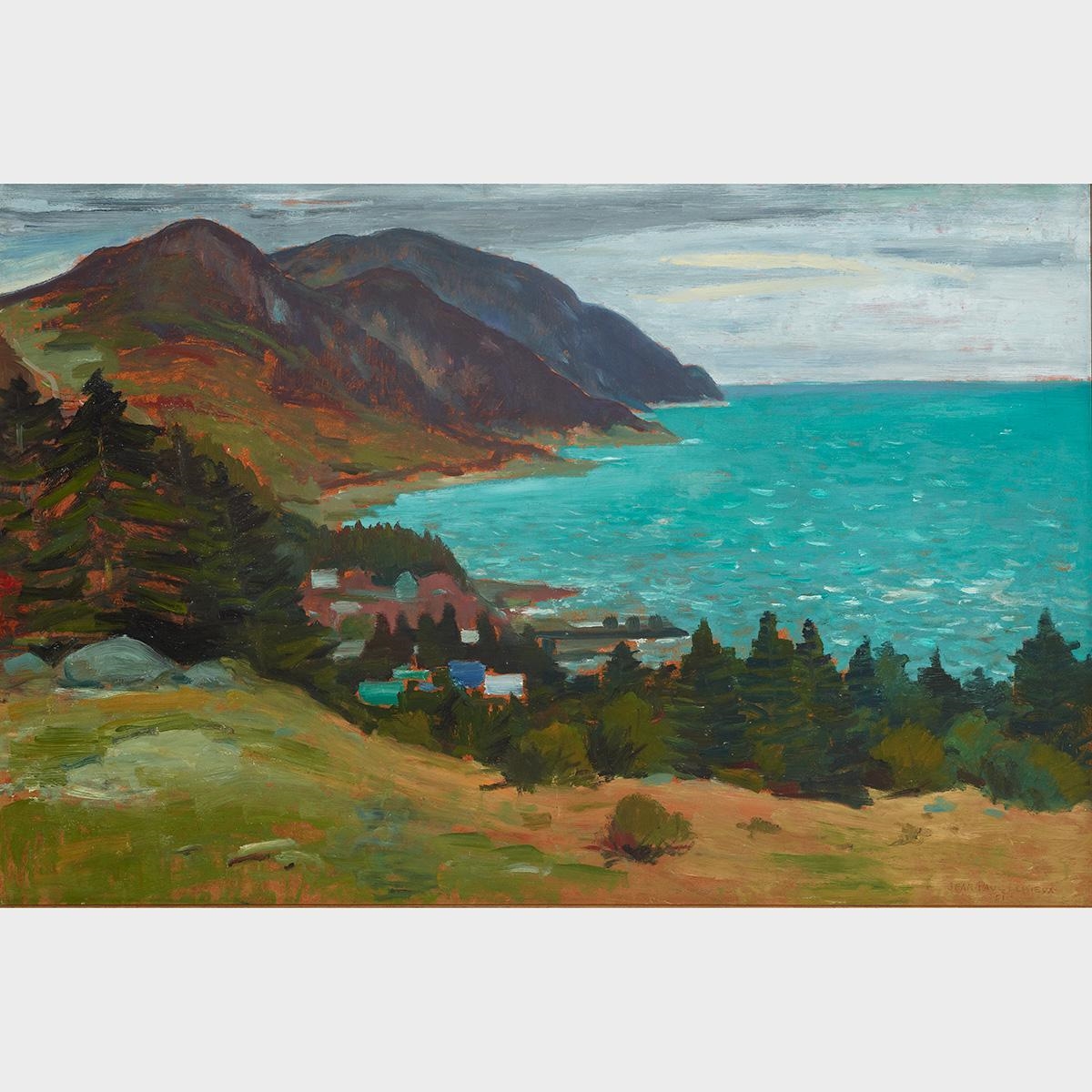 Jean Paul Lemieux VILLAGE LE LONG DU STLAURENT MutualArt