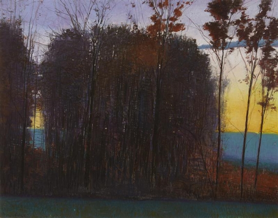 Last Leaves of Fall by Charles Basham, 1991