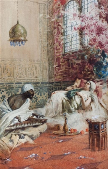 Escena orientalista by Francesco Mancini
