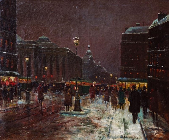 Paris nocturno by Paul Justin Marcel Balmigère