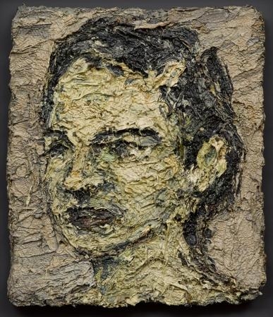 Artwork by Nicholas Harding, Study of MD, Made of oil on board