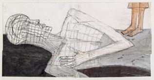 Liegender - Walter Pichler