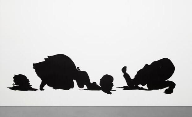 Artwork by Kara Walker, Untitled, Made of Cut paper, adhesive