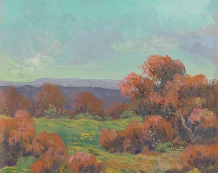 Spanish Oaks by Carl Thomas Hoppe, circa 1965