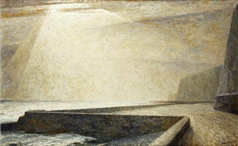 Hazy Light in The Channel From Saltdean - James Stroudley