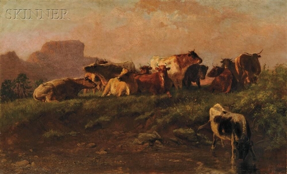 Cows at Rest by Adam Simon, 1881