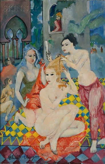 David and the Wife of Uriah, The Hiltite by Philip Henry Surrey, circa 1955