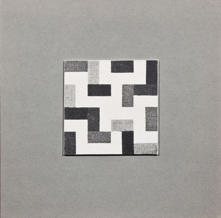 Artwork by Frederick Hammersley, Untitled, Made of Lithograph on cardstock mounted to illustration board