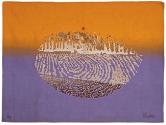 2 works; White Visa (Visa Series) - June Wayne