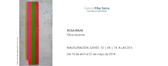 Rosa Brun: Obra Reciente - Galeria Nina Menocal