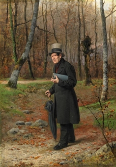 Walk in the Forest - Benjamin Vautier the Elder