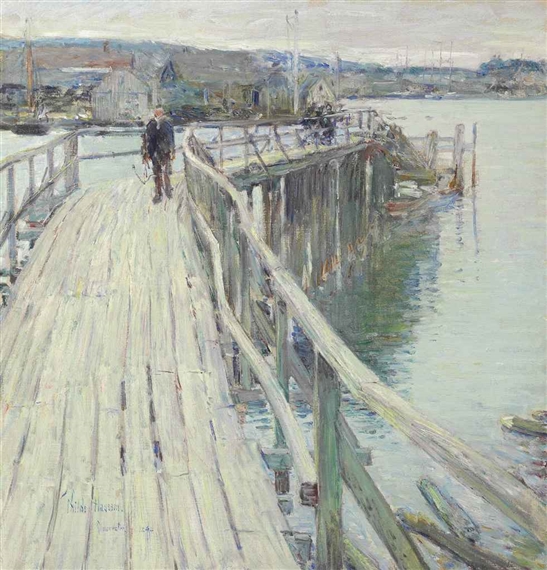 Dock Scene, Gloucester by Childe Hassam, 1894