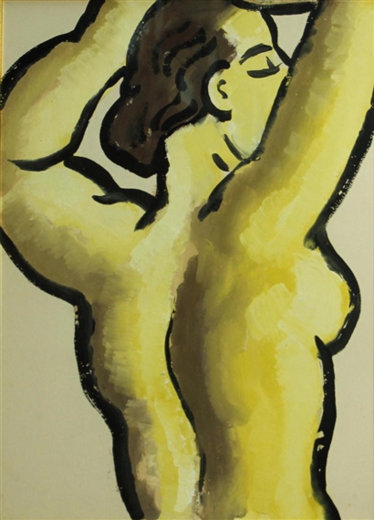 Yellow Nude by Edward Hagedorn