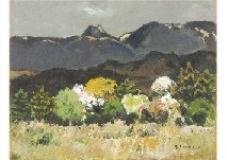 Rokko in Spring Landscape - Seiichi Ueda