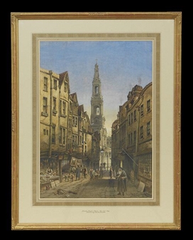 Old Drury Court London and Church of St. Mary Le Strand - Joseph Josiah Dodd