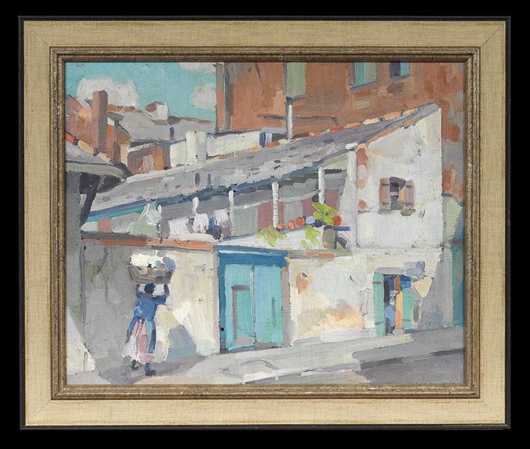 Clarence Millet French Quarter Street Scene MutualArt