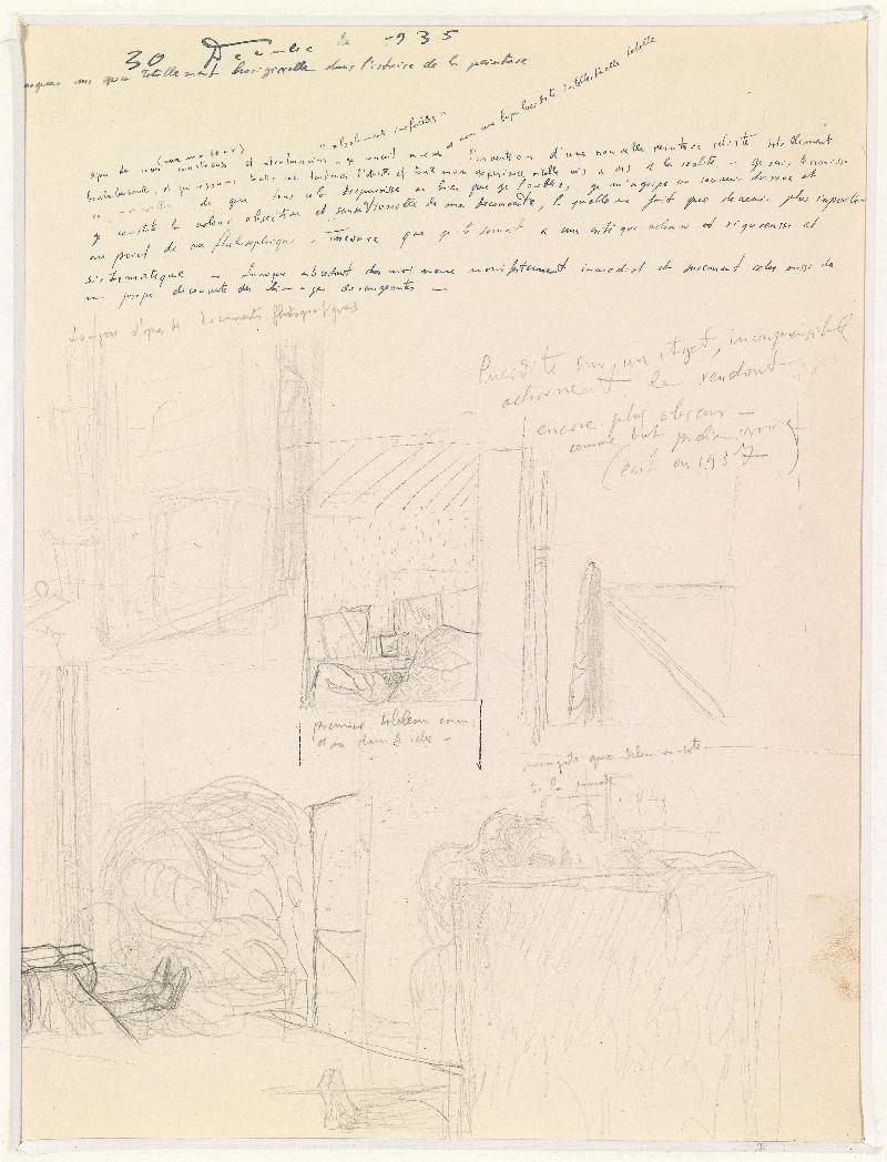 Salvador Dalí | Study for premier tableau concu et vu dans le rêve ...