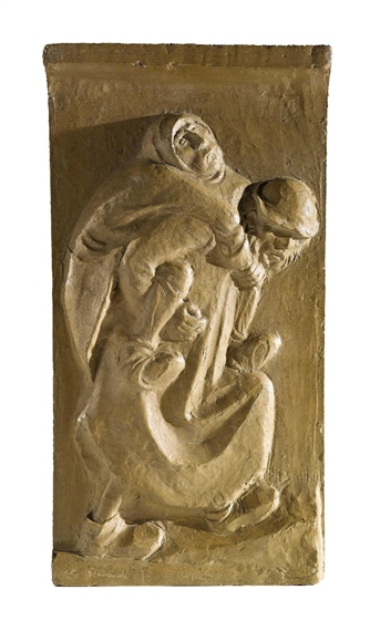 The blind man and the lame man by Ernst Barlach, 1919