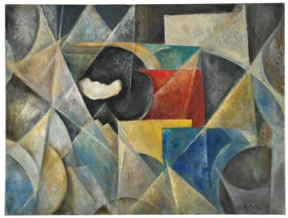 COMPENETRAZIONE DI FORME GEOMETRICHE by Roberto Marcello Baldessari, Circa 1915