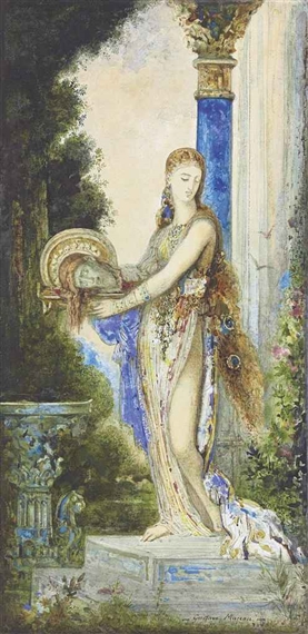 Salomé à la colonne by Gustave Moreau, 1885-1890