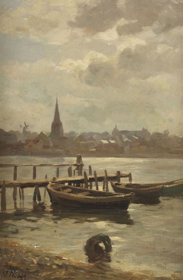 Blick über die Flensburger Förde by Jacob Nöbbe, 1898