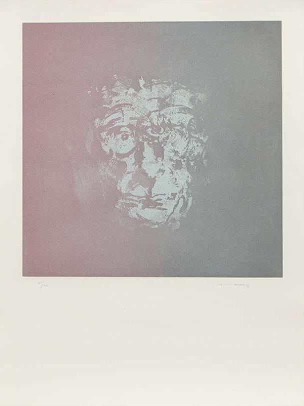 Louis Le Brocquy | Study of Samuel Beckett | MutualArt