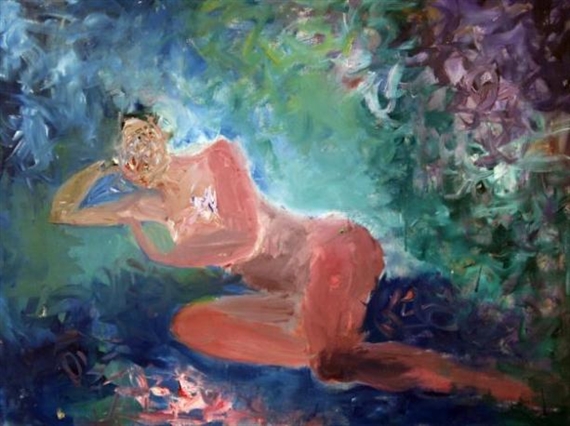 Reclining nude by Estelle Laverne