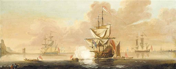 The evening gun by Francis Swaine