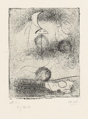 Joan Miró | Sablier Couche (Cramer books 5; D.20) (1938) | MutualArt