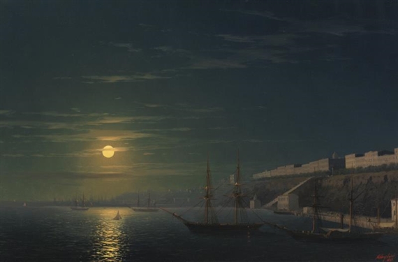 VIEW OF ODESSA ON A MOONLIT NIGHT