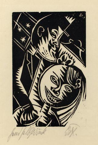 MANN UND WEIB (NÄCHTLICHE SZENE by Otto Dix, 1919