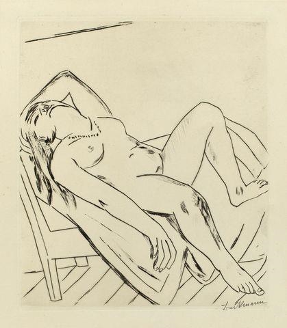 LIEGENDE by Max Beckmann, 1922