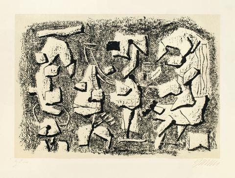 SALOMÉ UND DER PROPHET by Willi Baumeister, 1946