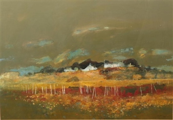 2 Works: Island Autumn;The Broken Fence - Gordon Wyllie