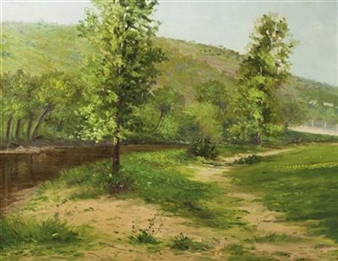 Landscape with a River - Frantisek Merc