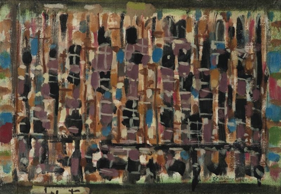 COMPOSITION 370 by Roger Bissière, 1957