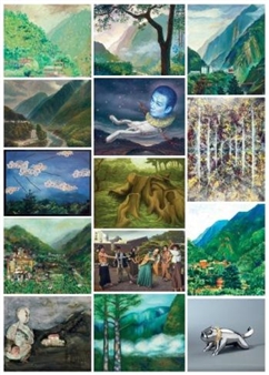 a set of 14; Painting On-Site, Ku-Kuan - Arta group