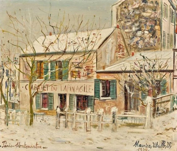 LE LAPIN AGILE by Maurice Utrillo, 1937
