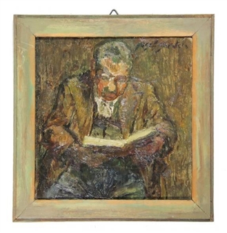 Reading man - J. Santen