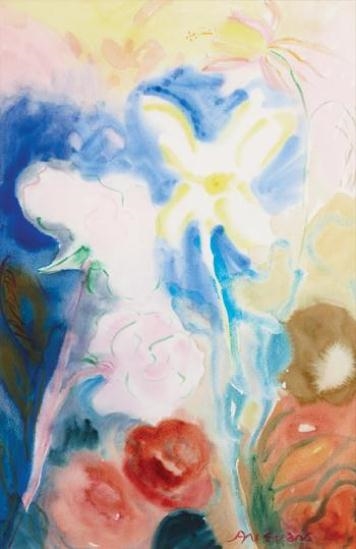 October Flowers II by Jane Evans