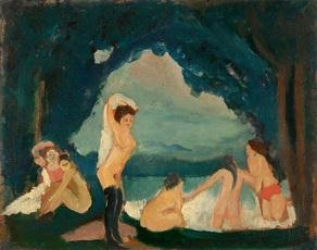 Im Bad by Willi Baumeister, 1911