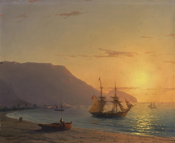 SUNSET by Ivan Aivazovsky, 1865