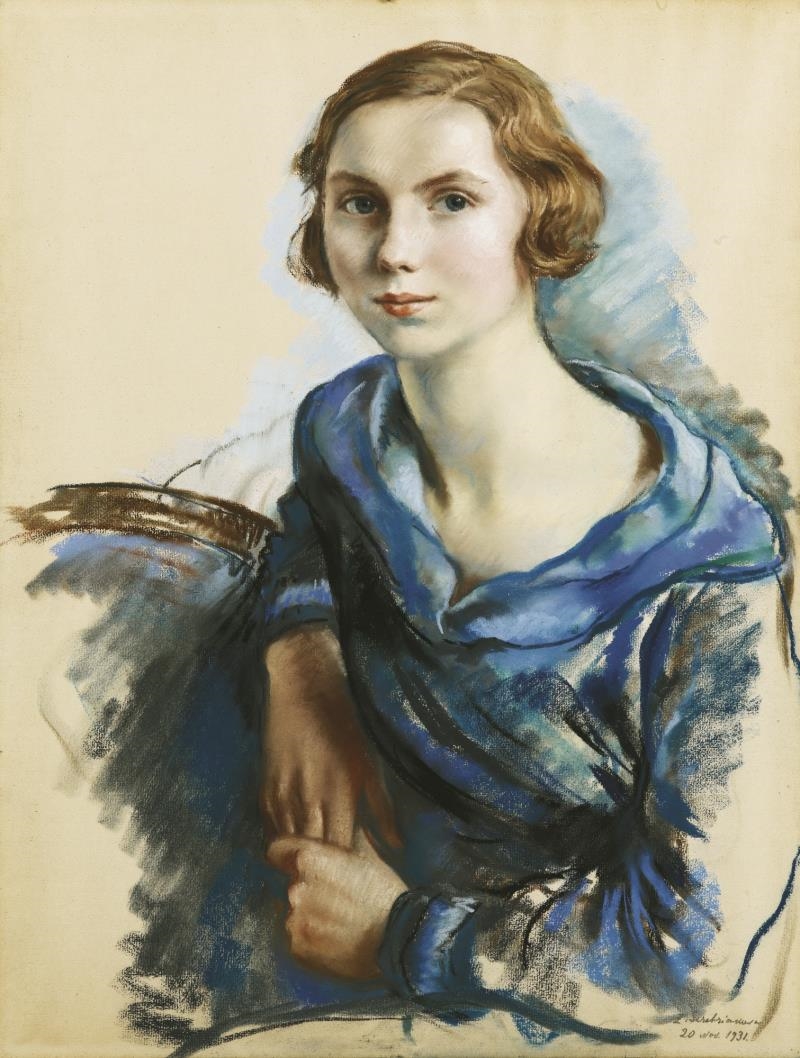 PORTAIT OF MARIANNE DE BROUWER by Zinaida Yevgenyevna Serebryakova, 1931
