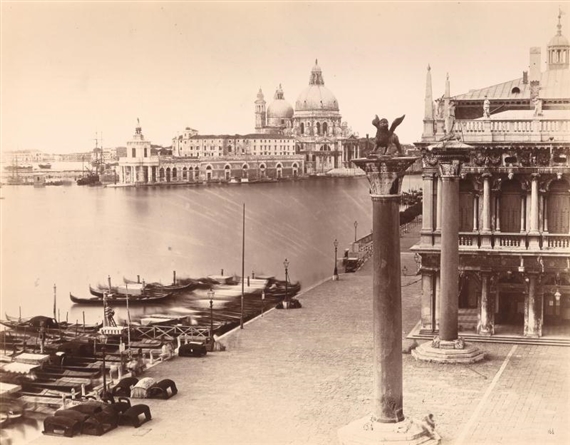 View across the Grand Canal towards Santa Maria della Salute by Carlo Naya, 1860