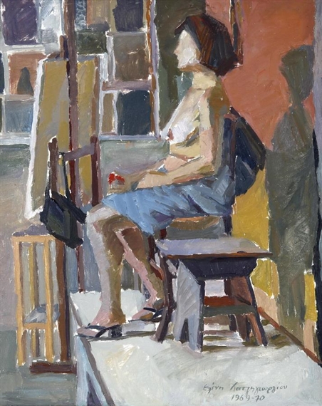 Female figure by Nitsa Hadjigeorgiou, 1972