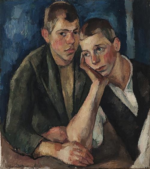Two boys by Aage Storstein, 1925