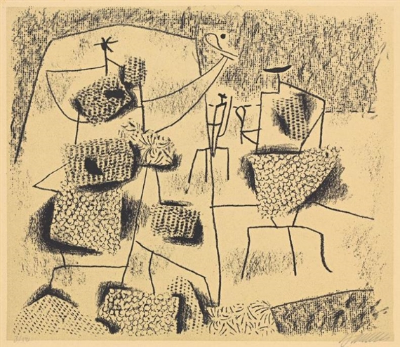 OHNE TITEL by Willi Baumeister, 1946